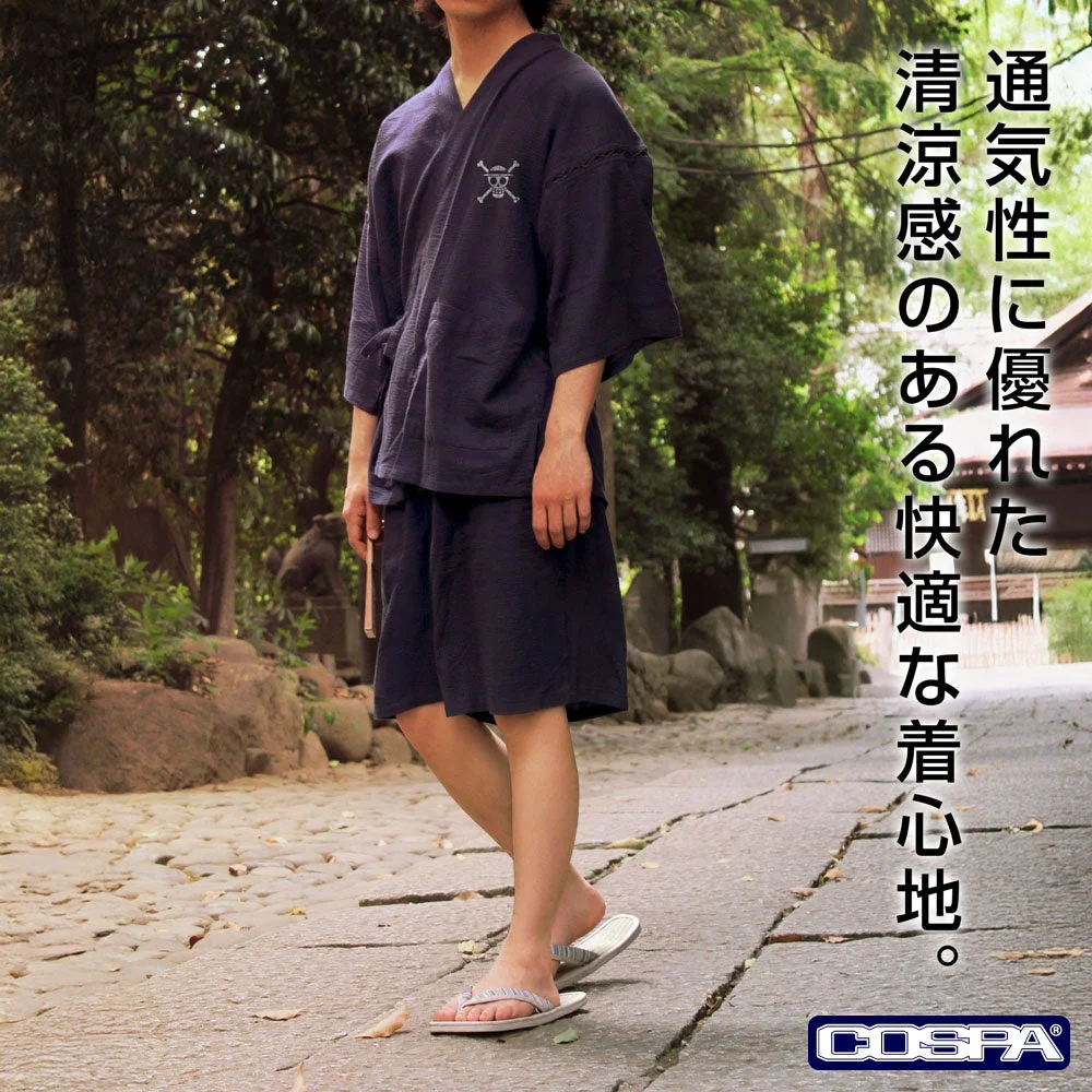 甚平屋外着用イメージ