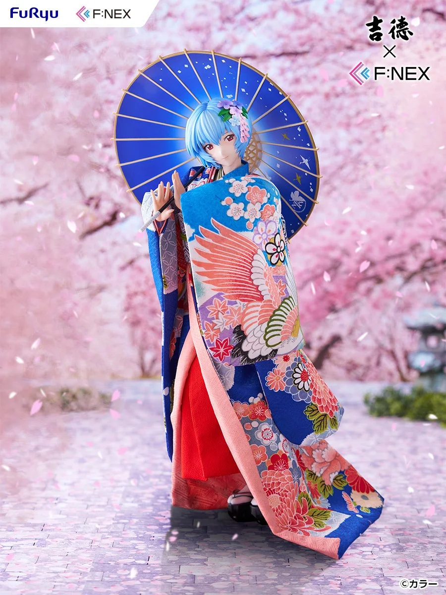 綾波レイの日本人形フィギュア