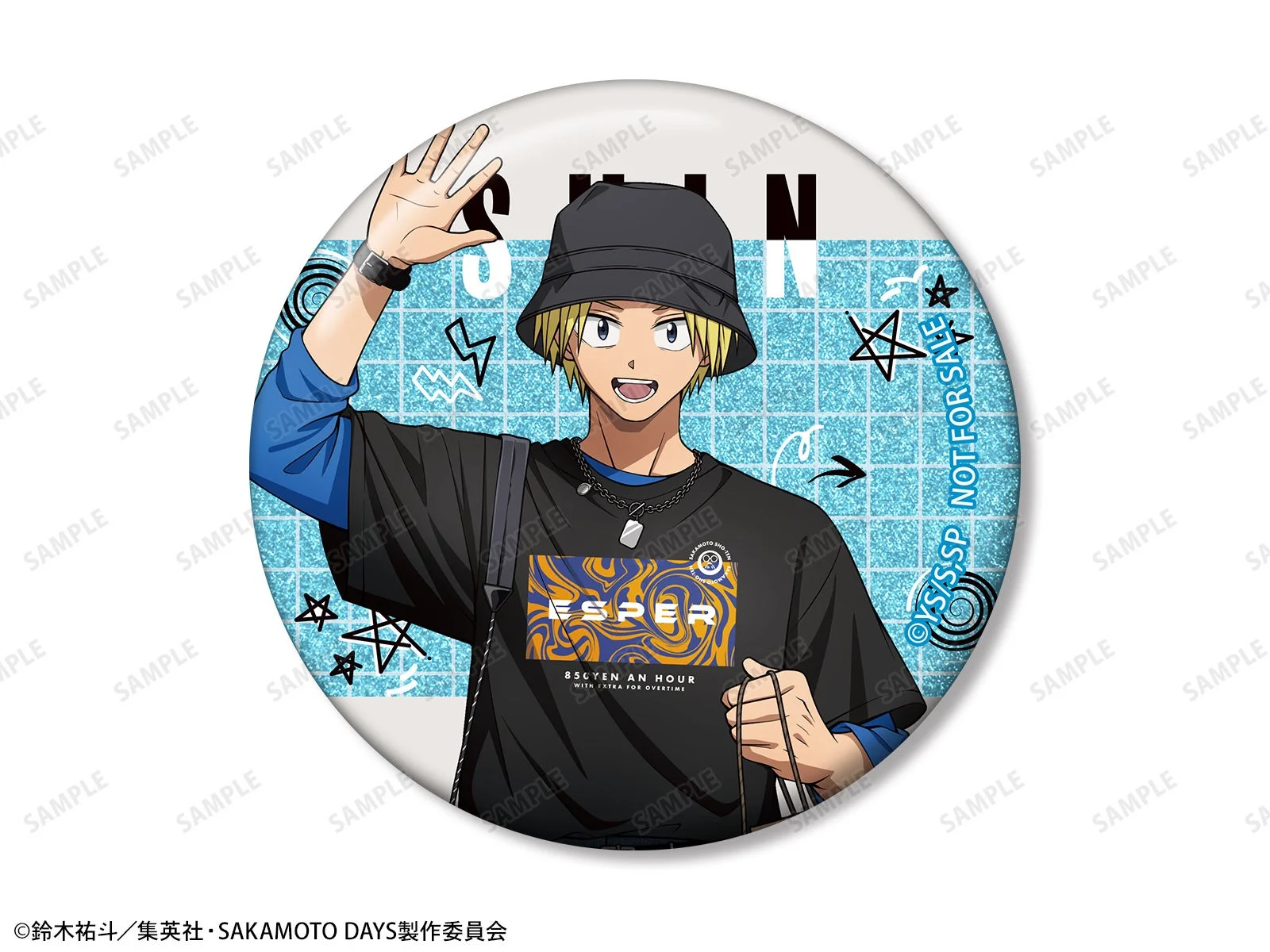 朝倉 シン ショッピングver. グリッター缶バッジ AMNIBUS＆アニメイト限定特典