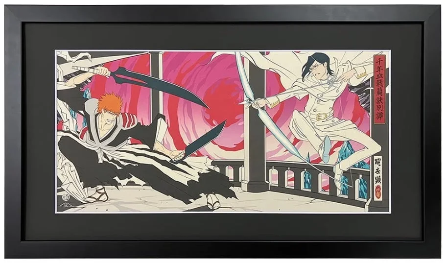BLEACH 浮世絵版画の額装されたもの