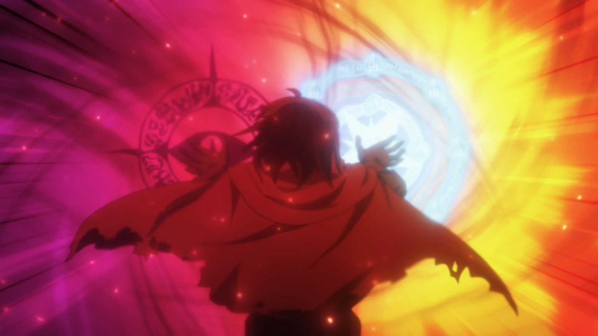 魔法バトルのシーン