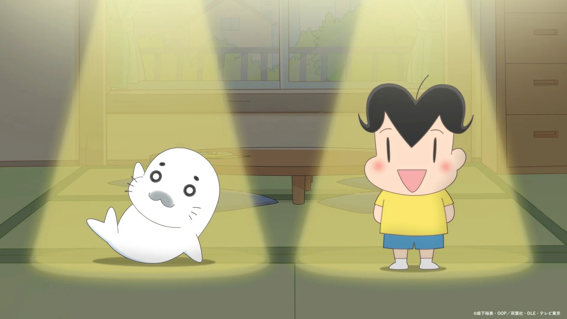 楽しそうなアシベとゴマちゃん