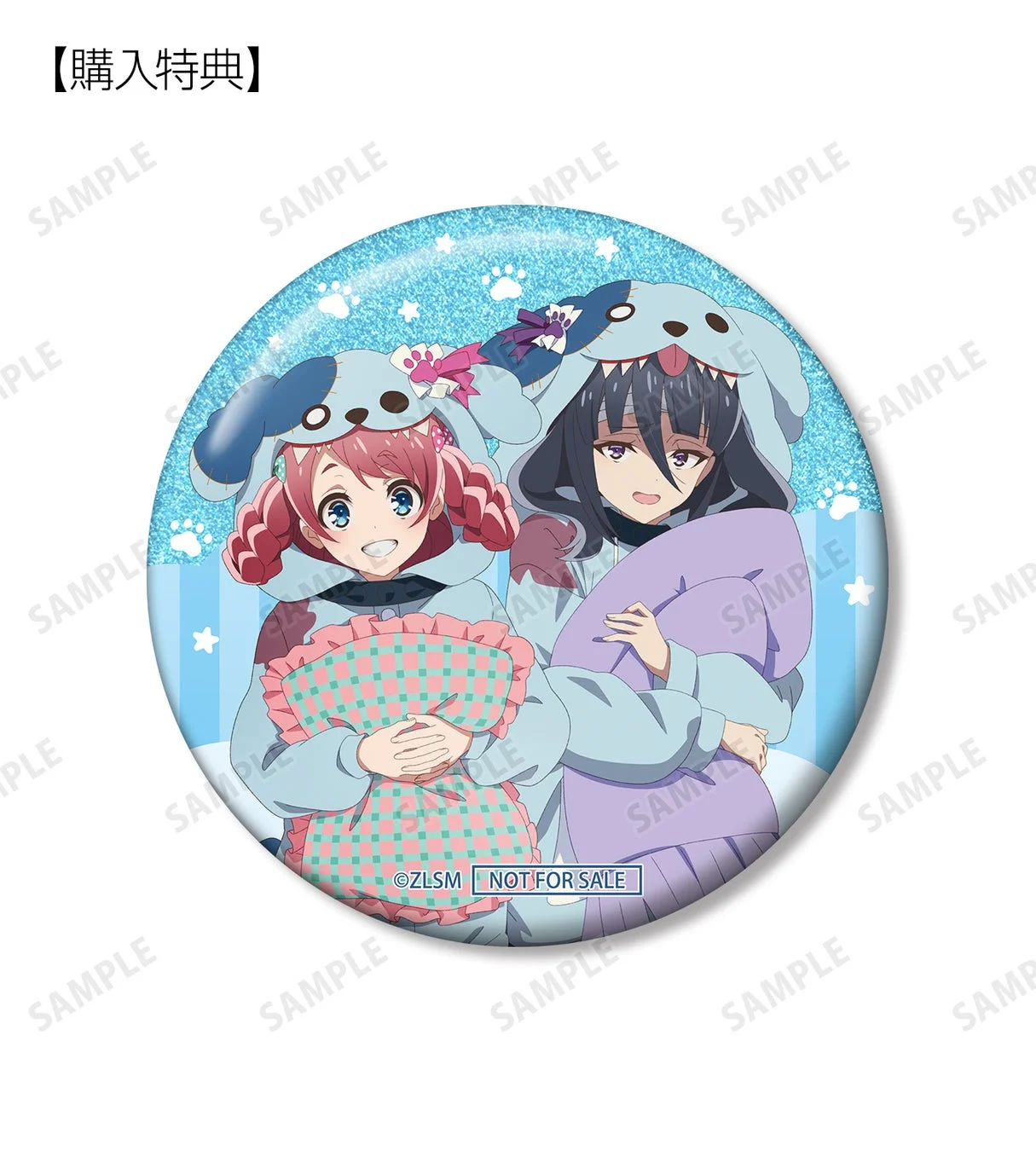 【購入特典】 さくら&たえ ロメロパジャマver. 75mmグリッター缶バッジ
