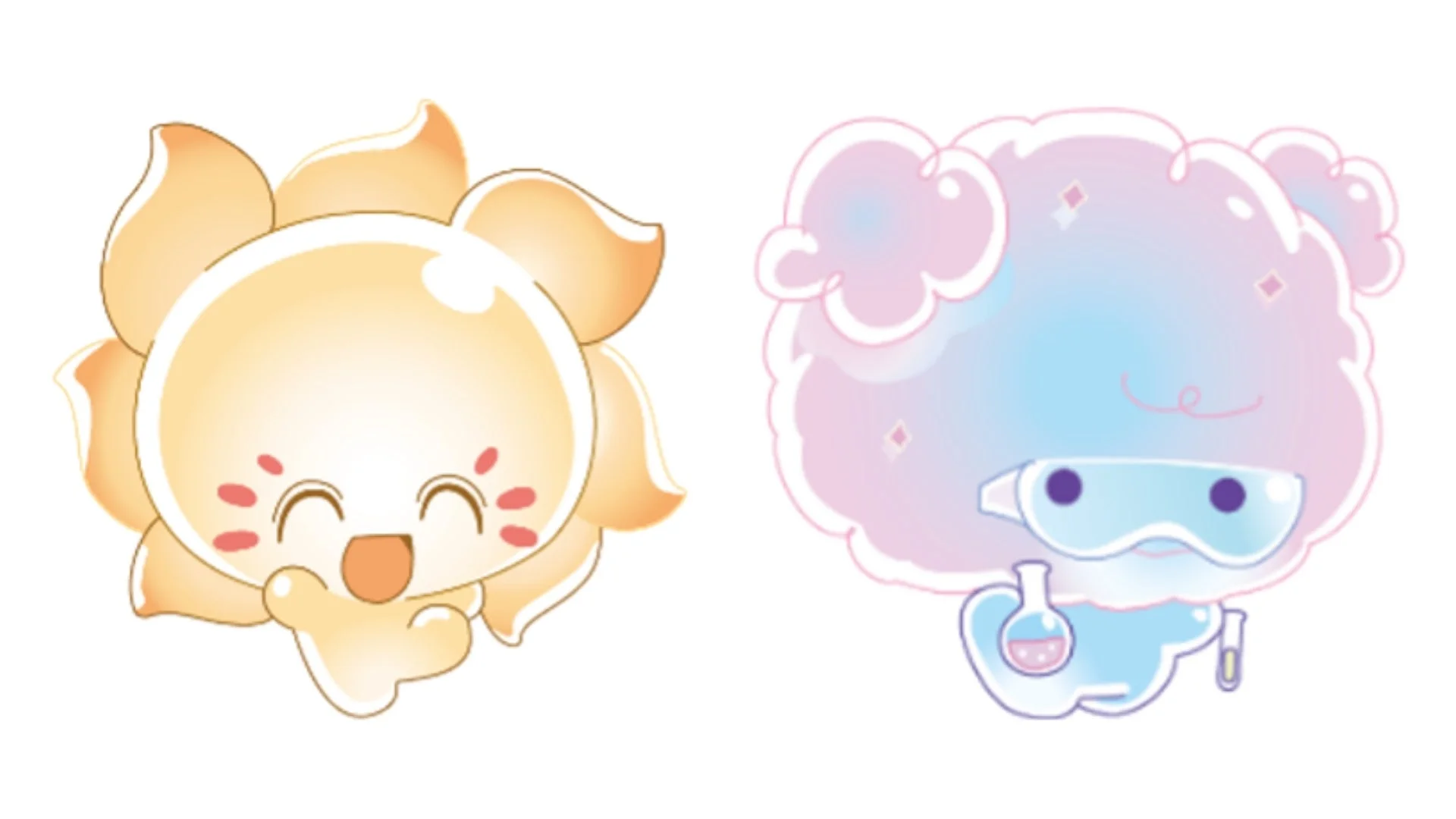 さんるんとつくるんのキャラクターイラスト