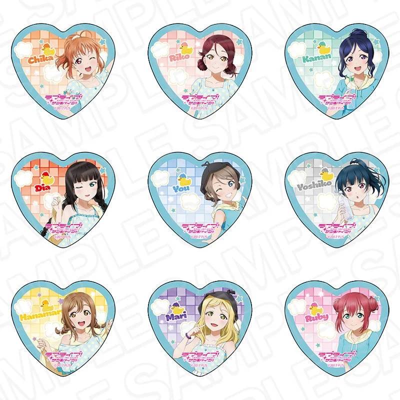 ハート型カンバッジ サウナ ver.