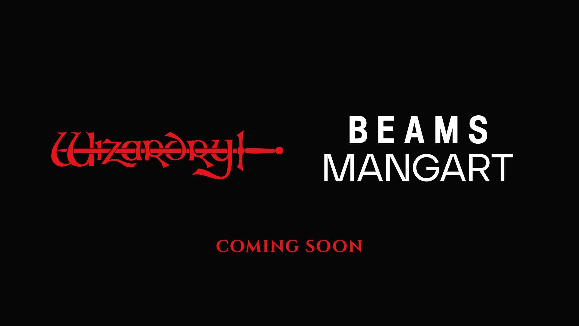 WizardryとBEAMS MANGARTのコラボ告知画像