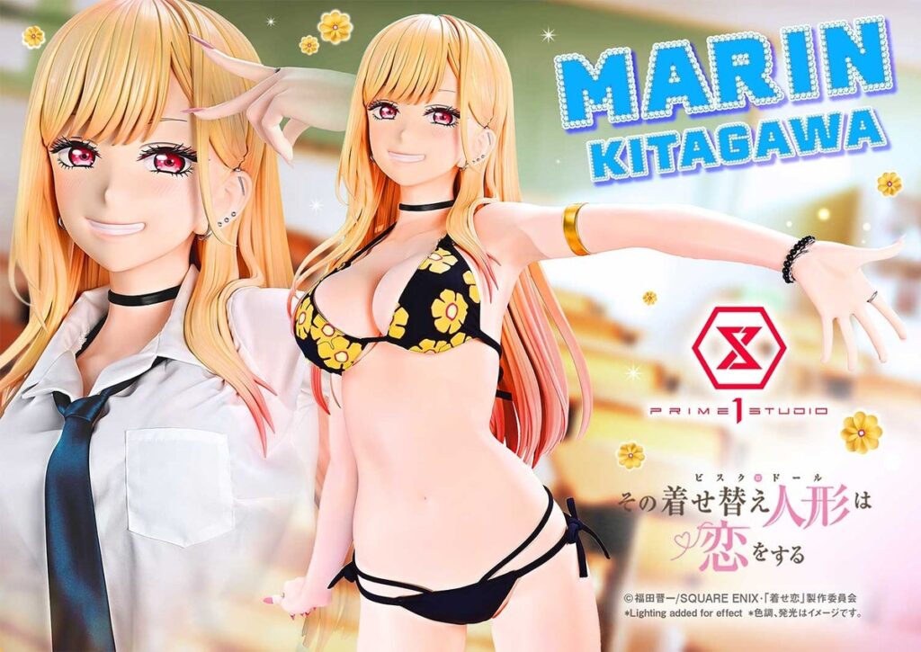 全高164cm！『その着せ替え人形は恋をする』喜多川海夢が等身大フィギュアに　制服から水着姿への着せ替えも